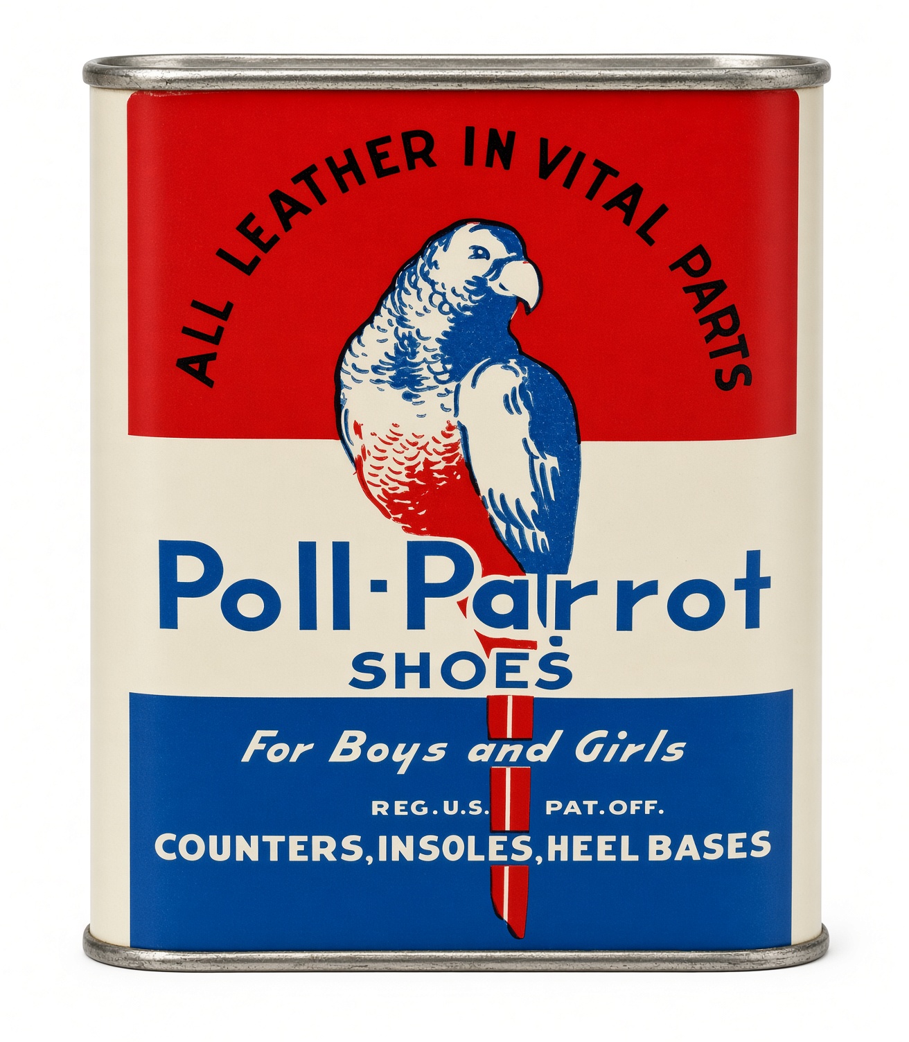 Poll-Parrot figurative mark: The supply-tin parrot