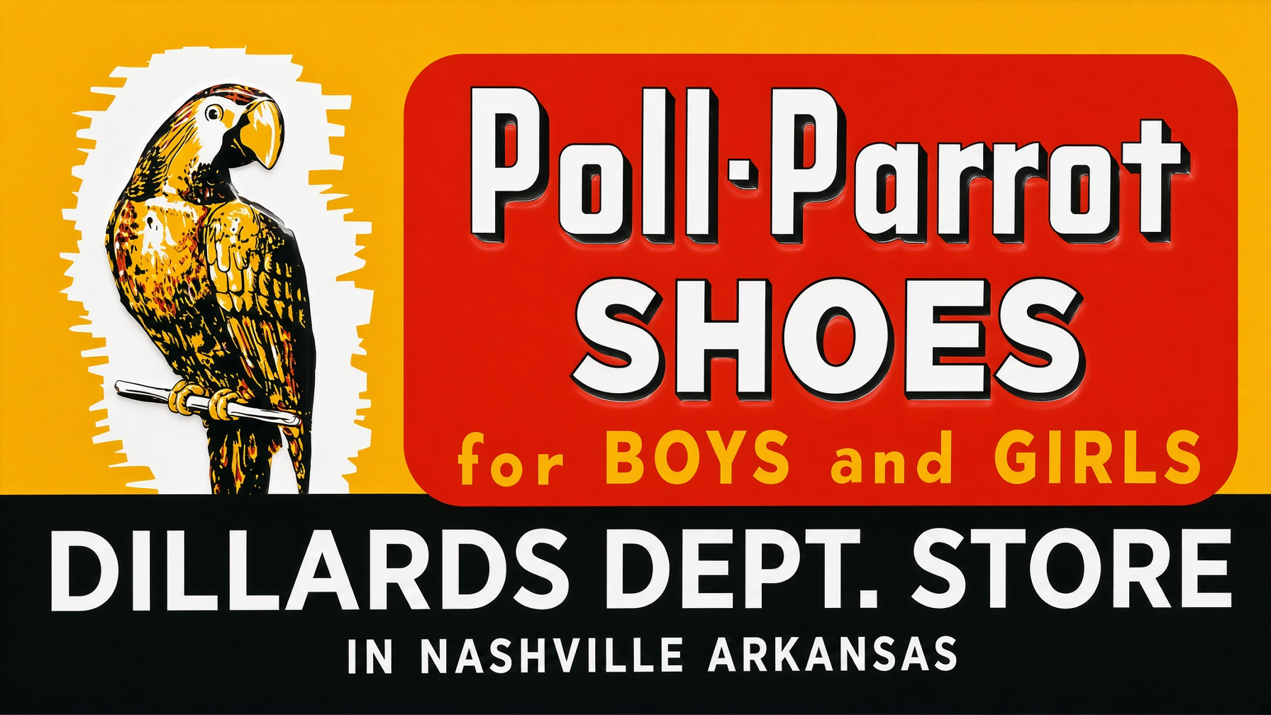 Poll-Parrot figurative mark: The Dillard's store sign