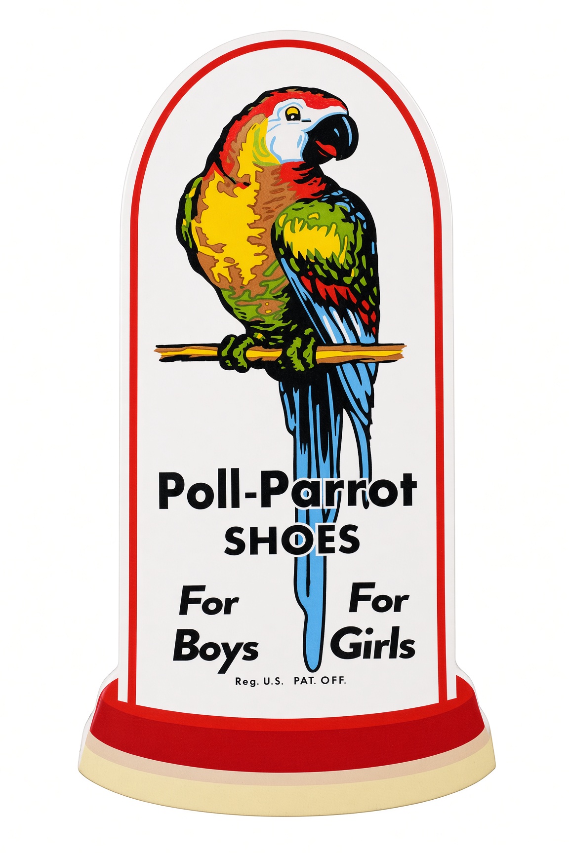 Poll-Parrot figurative mark: The display-stand parrot