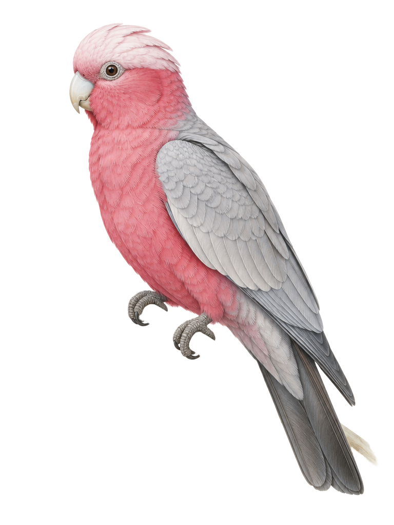Natural-history drawing of a Galah